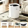 Papelera de lujo y alta gama para uso doméstico, gran capacidad, adecuada para sala de estar, cocina, dormitorio, baño, cubo de almacenamiento de plástico multifuncional