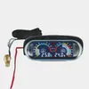 Camión de coche 12V24V Universal nuevo LCD horizontal electrónico combinación de medidor de temperatura del agua y voltaje digital de alta precisión