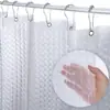 Cortina de Ducha Transparente 3D Ojo de Gato Impermeable Peva Engrosada Eva Cortina Divisoria de Baño Cortina de Puerta de Cabina de Ducha con Ganchos de Ojo Magnéticos