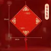 2026 Año del Caballo Estilo Nuevo Cartulina Roja Gruesa con el Carácter '' para Creación de Caligrafía Manuscrita Personalizada