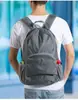 Mochila de Viaje Plegable con Logo Impreso, Bolsa Simple Ultra Ligera de Piel para Viajes al Aire Libre, Mochila de Entrenamiento para Estudiantes Hombres y Mujeres