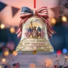 Colgante Acrílico Transfronterizo Nuevo 250º Aniversario de Estados Unidos Regalo del Día de la Independencia Decoración del Cuatro de Julio