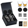Conjunto Popular de Copos de Whisky do Fabricante 2 Copos 8 Pedras Caixa de Madeira Pedra de Gelo de Granito Conjunto Vários Copos de Vinho