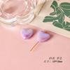 Cuentas de amor frescas y sencillas de colores, cuentas acrílicas japonesas lisas, accesorios de material para pulseras y collares hechos a mano.