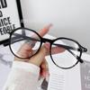 Nova luz anti-azul retro espelho plano redondo armação de óculos de arroz armação de unhas atacado óculos de luz anti-azul masculina e feminina