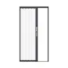 Puerta plegable retráctil de panel de cristal acrílico, puerta de partición invisible de aleación de aluminio, puerta transparente esmerilada a prueba de viento para cocina balcón