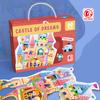 Juguetes Educativos de Jardín de Infancia Regalos Regalos del Día del Niño Caja de Color Portátil Rompecabezas Actividades de Organización Regalo de Apertura Al Por Mayor