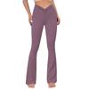 Moda Transfronteriza Europea y Americana Cintura Alta Sexy Correr Entrenamiento Baile Ajustados Acampanados Pantalones Xy8-26