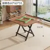 Mesa Plegable de Mahjong para Hogar Famosa en Internet Mesa de Comedor Doble Uso Mesa Pequeña Mesa de Café Sencilla Mesa de Comedor Mesa para Ajedrez y Cartas Frotada a Mano