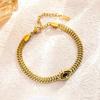 Nuevo Estilo Sin Decoloración Nuevo Estilo Pulsera de Acero de Titanio para Mujer Pulsera Versátil Estilo Ins Joyería Pulsera de Moda Sentido de Chica