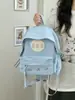 Mochila Fofa de Urso para Meninas Mochila Leve Pequena Casual para Viagem Mochila Escolar para Campus para Alunos do Ensino Fundamental e Médio Meninas