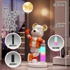 Altavoz de Karaoke Oso Violento de Lujo Ligero Decoración para Sala de Estar Mueble de TV Grande de Pie Regalo para Mudanza Regalo de Inauguración