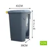 Cubo de basura médico con contenedor amarillo engrosado para objetos punzocortantes para almacenamiento de residuos de hospital y clínica con pedal