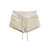 26 Shorts Esportivos Fitness Femininos Cor Sólida Casuais Curtos Hot Pants Estilo Verão Sexy Cintura Baixa Slim Fit Malha Elástica