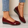 Comercio Exterior Tallas Grandes Transfronterizo Otoño 2026 Nuevo Mocasines de Boca Baja Estilo Zapatos de Trabajo Slip-on Cuatro Estaciones Cómodos Zapatos para Mujer
