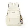 Nova mochila versátil de estilo simples e grande capacidade para estudantes do sexo feminino, leve, alto valor estético, estilo coreano