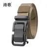 Nuevo Cinturón de Hebilla de Hierro Liso Cinturón de Entrenamiento para Exteriores para Hombre Cinturón Casual para Negocios Combinable Cinturón Táctico de Nailon