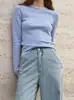 Suéter de gola redonda feminino 2024 outono e inverno nova lã cinza suéter base camisa interior top