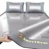 Esterilla Refrigerante de Seda de Hielo para Verano Nuevo Modelo 2026 Esterilla de Ratán Esterilla de Bambú Sábana para Uso en Casa Esterilla de Hierba Clase A para Verano Esterilla Suave Lavable a Máquina a