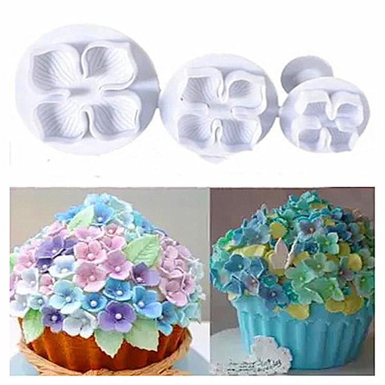 3pcs绣球花 T003,