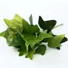 Simulação Planta Verde Pacote Único 7 Garfos Dieta Verde Folha de Tartaruga Folha Persa Flor Falsa Flor Artificial de Plástico Planta Acessório de Parede Folha