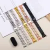 Adecuado para Correa de Reloj Xiaomi Mi Band 8/9, Hebilla de Resorte en Forma de I de Tres Perlas, Cadena de Reloj Xiaomi 89Pro de Acero Inoxidable Sólido