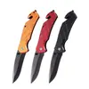 Nuevo Cuchillo Plegable de Acero Inoxidable Titanio Negro, Cuchillo Plegable para Exteriores, Cuchillo de Fruta de Acero Inoxidable, Mini Cuchillo Portátil para Uso en Exteriores