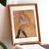 Moldura de foto de parede de madeira maciça europeia 30 polegadas moldura de picture frame de quebra-cabeça tronco 4k8 20 polegadas 24 A3 pôster A4 atacado