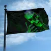 Especializado en Comercio Exterior, Banderas de Halloween, Banderas de Calabaza Espantapájaros Calavera, Banderas de Poliéster Pintadas con Spray por Ambos Lados, Personalizadas para Amazon
