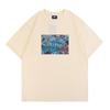 Camiseta Casual de Manga Corta para Hombre y Mujer con Estampado de Calle Animada de Tokio, Japón KITH Marca de Tendencia Transfronteriza Estilo Americano