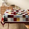 Mantel de Mesa de Comedor Retro Americano Nuevo 2025, Lujoso y de Gama Alta, Impermeable, Resistente al Aceite, Sin Lavado, Resistente al Calor, Protector de Mesa de Café
