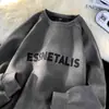 Camiseta Pesada Estilo Americano Vintage de Gamuza para Hombre Moda Otoño Marca Suelta Casual Camisa Base Ropa Superior Otoño e Invierno