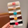Elástico de cabelo infantil corda de cabelo para bebê cabeça de bola não machuca o cabelo anel de cabelo meninas acessórios de cabelo de alta elasticidade com rabo de cavalo