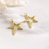 Pingente de estrela de cinco pontas de cobre Pingente de estrela oca DIY Pulseira artesanal Brincos Colar Acessórios Material