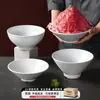 Plato de vajilla de melamina Xiangyuanmei, plato blanco para sashimi de salmón y mariscos, plato de hielo creativo para buffet en restaurantes de hot pot