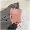 Shuai Mi Home Retro Nicho Padrão Estrela Estilosa Bolsa para Celular Nova Simples Casual Bolsa de Mão Pequena Quadrada Bolsa Transversal de Ombro
