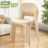 Silla de Comedor de Plástico Engrosada Wwxm484 Taburete Moderno Simple con Respaldo Silla para Mesa de Comedor Nórdica para el Hogar Cómoda para Sentarse Largo
