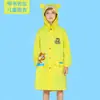 Directo de fábrica famoso impermeable infantil conjoined hombres y mujeres estudiantes de primaria impermeable poncho transparente ala de sombrero grande portátil