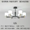 Iluminación protectora de espectro completo, araña de cristal grande y lujosa para sala de estar y comedor, elegante luz de techo inteligente, jade de cristal