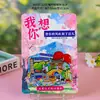 Imán de nevera metálico de Fuzhou, producto magnético 3D de tres capas cultural y creativo, recuerdo turístico de la ciudad, imán de nevera de regalo