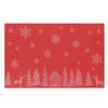 Mantel Individual Navideño Clásico Más Vendido Elementos Rectangulares Simple Mantel Individual Occidental Posavasos Aislante Decoración de Plato de Comedor para el Hogar
