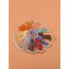 Estilo nacional borla de cuentas de arroz flecos brocado Song accesorios bolsa colgante accesorios hechos a mano con cuentas adornos colgantes cuentas de madera