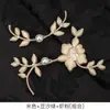 Botão Original Feito à Mão para Cheongsam Botão Retro Pérola Flor de Hibisco Fivela Dura Hanfu Chinês Roupa Tang Fivela Tecida à Mão