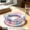 Cenicero multicolor de cristal, adecuado para salas de estar en casa, cenicero para puros, cenicero único de estilo europeo para oficinas