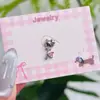 Prego de Orelha Osso da Orelha Cabeça Kt Fofo Aço Titânio Rosa Doce Pequeno Rosqueado Aço Titânio Prego de Orelha Osso da Orelha Unha Coclear para Mulheres