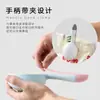 Nueva Pala para Comida de Mascotas con Pinza Selladora Incorporada, Diseño Sencillo de Bloques de Color Engrosado, Pala para Comida de Gato, Pala para Comida de Perro, Venta Directa