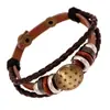 Punk pulsera de cuero vintage directa de fábrica nueva joyería de exportación de comercio exterior pulsera punk pulsera de cuero de vaca