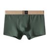 Ropa interior de seda de hielo para hombre Huajielong nueva, color sólido, venta al por mayor, cintura media, talla grande, transpirable, boxer briefs para hombre, se puede entregar en su nombre