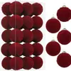Venta Caliente Transfronteriza Set de 30 Piezas de Bolas Afelpadas Decoraciones Navideñas Arreglo Decorativo Bolas de Navidad Al Por Mayor