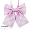 Cuello de Camisa con Lazo de Cuadros Estilo Japonés JK Flor para Mujer Estilo Universitario Foto de Graduación Camisa con Lazo Gratis Traje de Buceo con Lazo